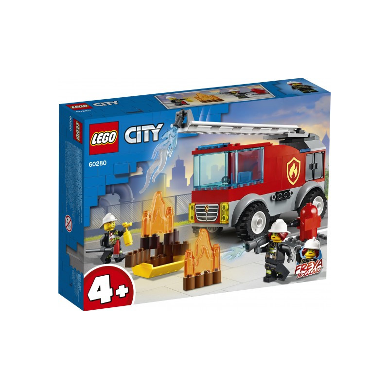 Constructor - Camion de pompieri cu scară, 88 de piese  269909