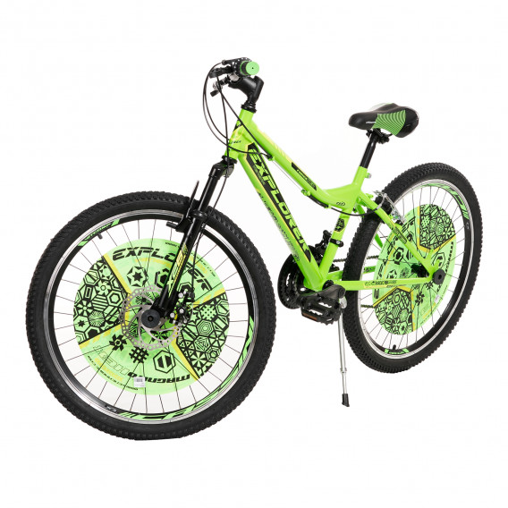 Bicicletă pentru copii EXPLORER FORCE 24 ", verde Venera Bike 269944 