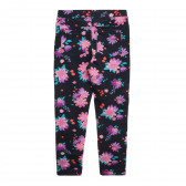 Pantaloni de bumbac cu imprimeuri florale pentru fete Cool club 270015 4