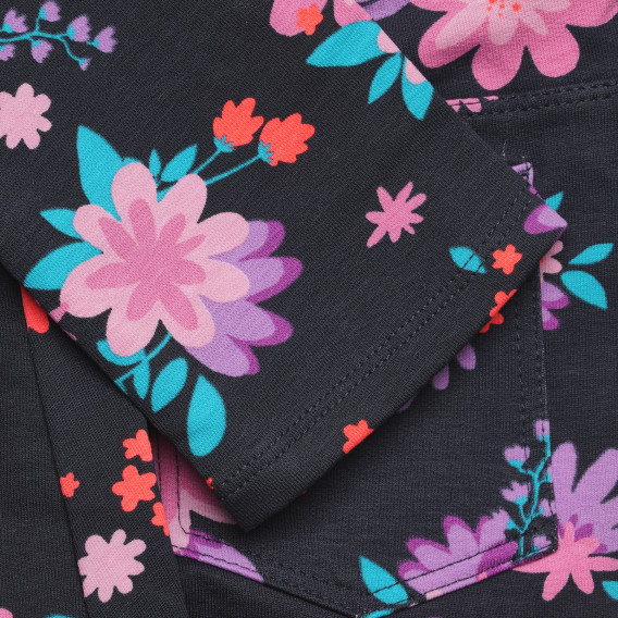 Pantaloni de bumbac cu imprimeuri florale pentru fete Cool club 270017 2