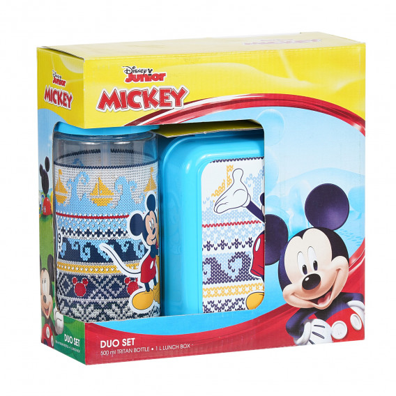 Set sticlă de 500 ml și cutie pentru alimente, Mickey Mouse Mickey Mouse 270107 4