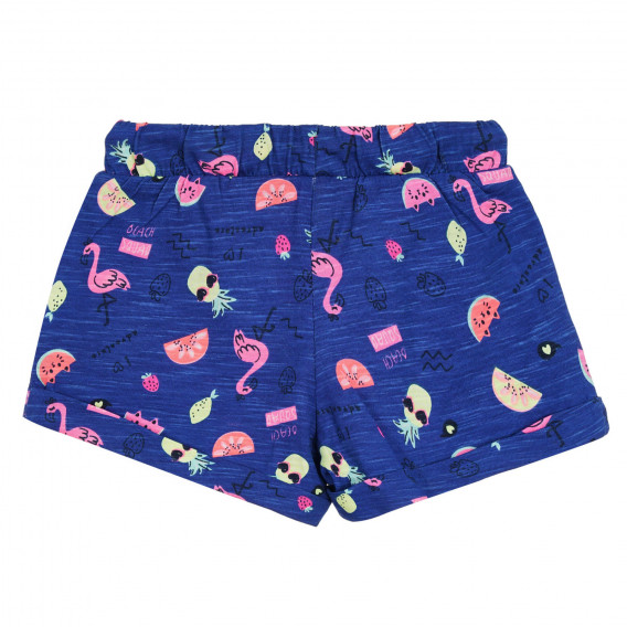 Pantaloni scurți cu imprimeu de pepene verde și flamingo pentru bebeluși Cool club 270241 4
