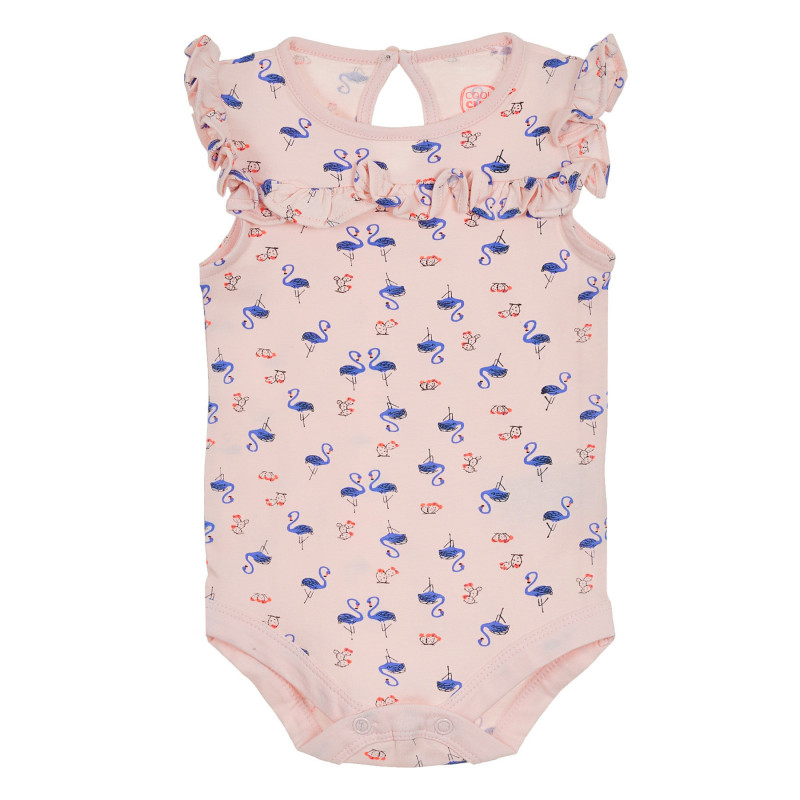 Body cu imprimeu flamingo pentru bebeluși  270258