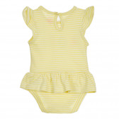 Rochie tip body cu inscripție pentru bebeluși, galbenă Cool club 270283 4