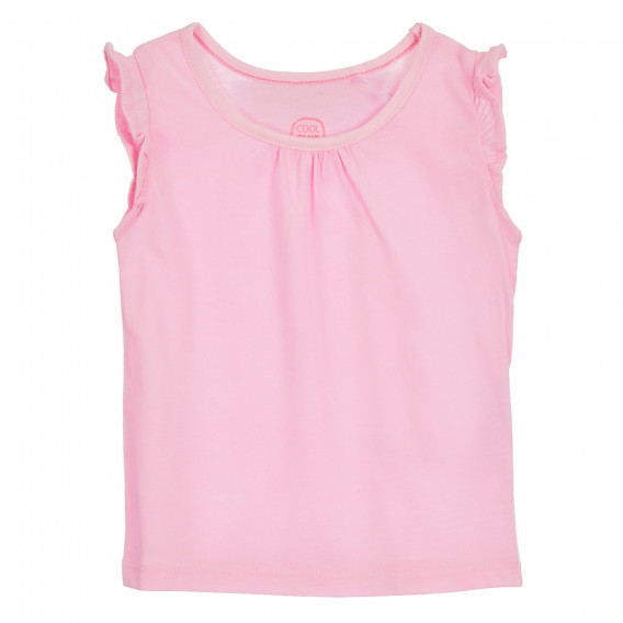 Tricou cu bucle pentru bebeluși, roz Cool club 270344 