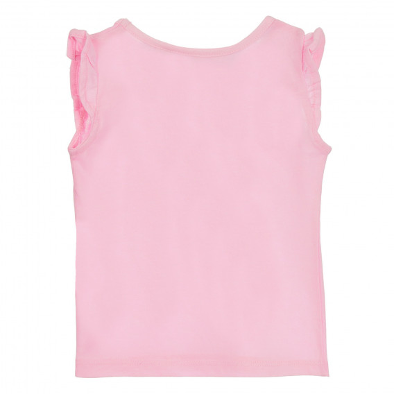Tricou cu bucle pentru bebeluși, roz Cool club 270347 4