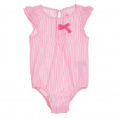 Body în dungi roz pentru bebeluși Cool club 270591 