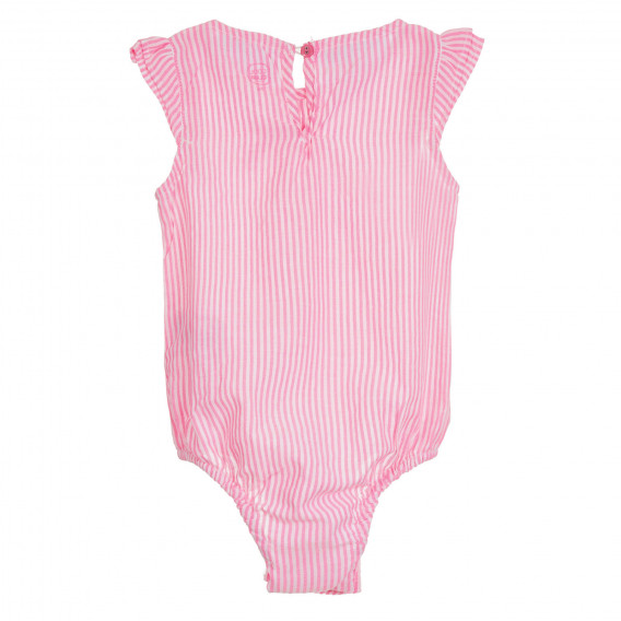 Body în dungi roz pentru bebeluși Cool club 270594 4