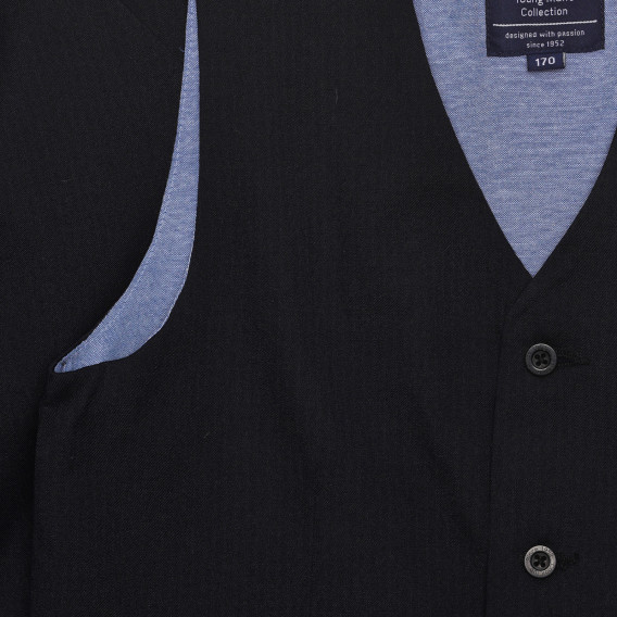 Set formal de vestă și pantaloni, negru Cool club 271124 3