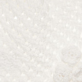Fes de bumbac cu aplicație florală, albă Cool club 271218 2