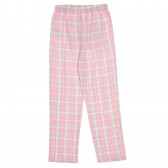 Set pijama Cool Club din bumbac cu aplicație de urs, alb și roz pentru fete Cool club 271478 7