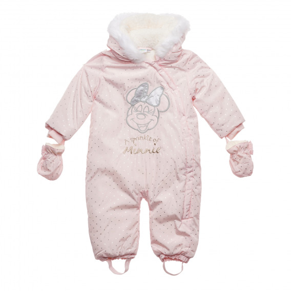 Combinezon bebeluși cu imprimeu Minnie Mouse, roz Cool club 271511 