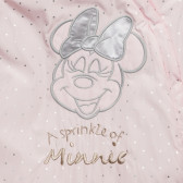 Combinezon bebeluși cu imprimeu Minnie Mouse, roz Cool club 271512 3