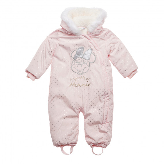 Combinezon bebeluși cu imprimeu Minnie Mouse, roz Cool club 271516 2