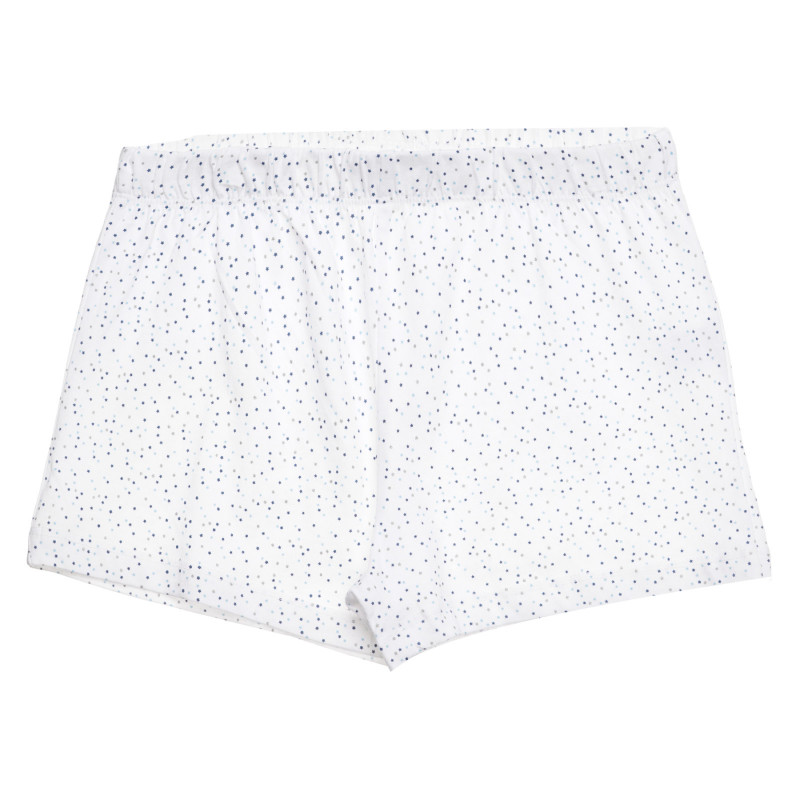 Pantaloni scurți din bumbac Cool Club cu imprimeu buline, liniștitor alb, pentru fete  271538