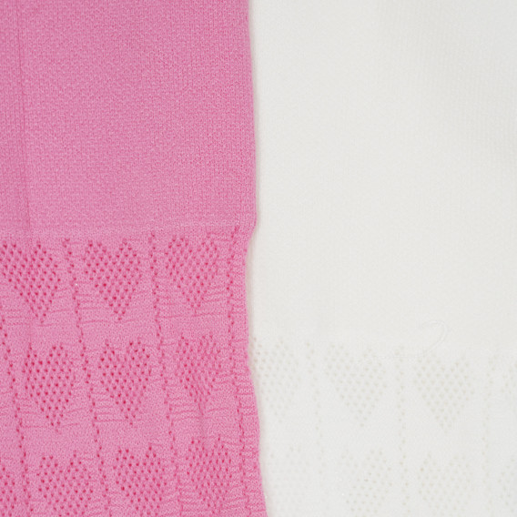 Set de două perechi de ciorapi în roz și alb pentru bebeluși Cool club 271730 4