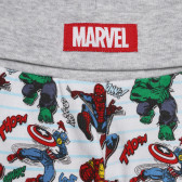 Pantaloni pentru bebeluși din bumbac cu imprimeu Marvel, gri Cool club 271927 2