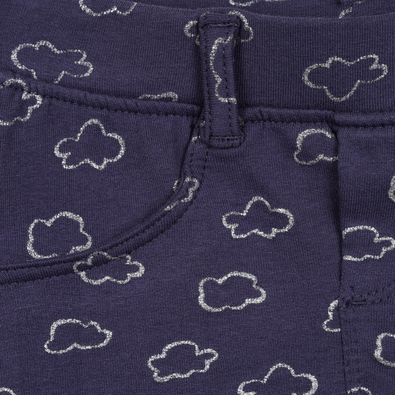 Pantaloni ajustați cu imprimeu de norișori pentru bebeluși Cool club 271967 2