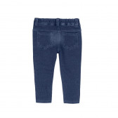 Jeans pentru fete, de culoare albastru Boboli 272 2