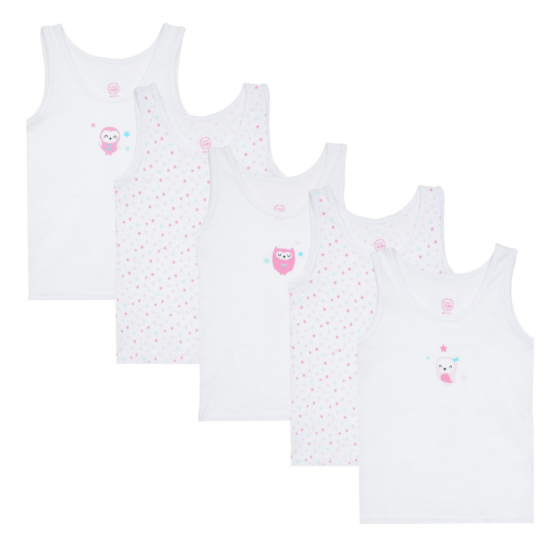 Set de cinci bluze cu imprimeu figural pentru bebeluși, multicolor  272241