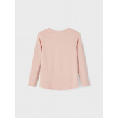 Bluză cu mâneci lungi din bumbac organic cu imprimeu, roz Name it 272813 2