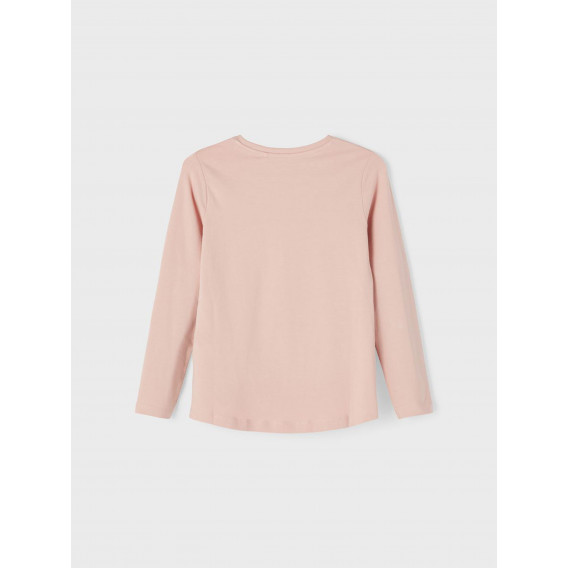 Bluză cu mâneci lungi din bumbac organic cu imprimeu, roz Name it 272813 2