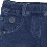 Jeans pentru fete, de culoare albastru Boboli 273 3