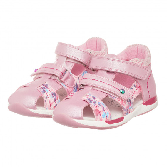 Sandale cu imprimeu floral, roz Cool club 273124 