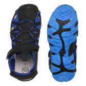 Sandale cu șireturi elastice în albastru și negru Cool club 273269 3