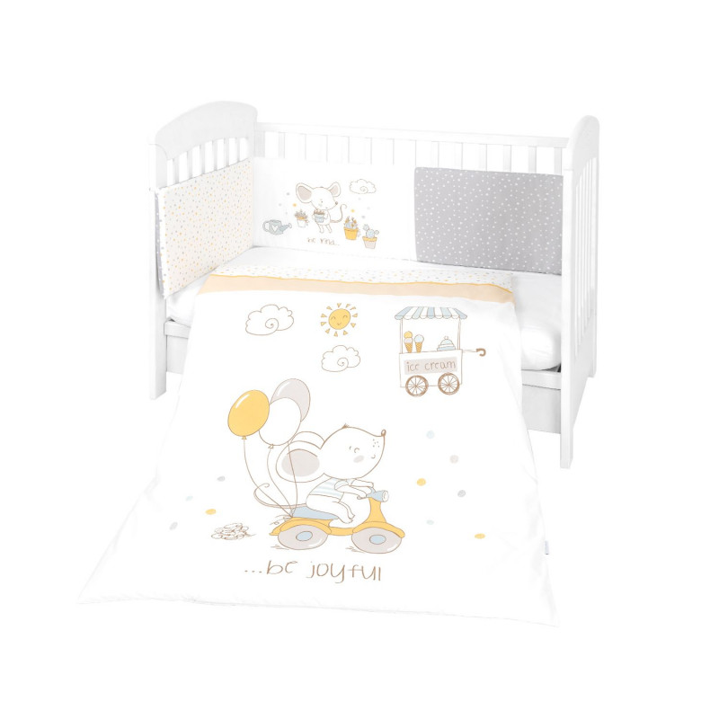 Set de dormit pentru bebeluși Șoricei Jucăuși, 60 x 120 cm, 3 piese  273480