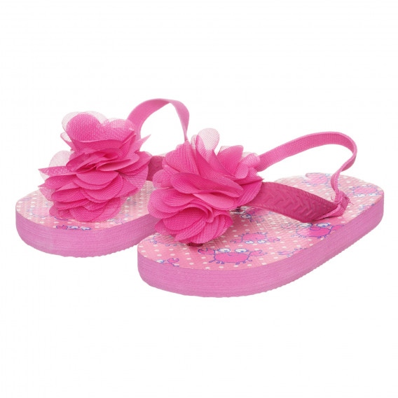 Sandale de la picior cu floare, roz Cool club 273764 