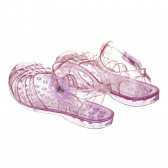 Sandale de cauciuc cu brocart, violet Cool club 273769 2