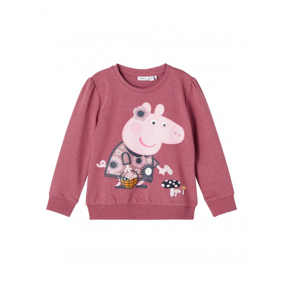 Bluză cu mânecă lungă Peppa Pig, roz Name it 274080 