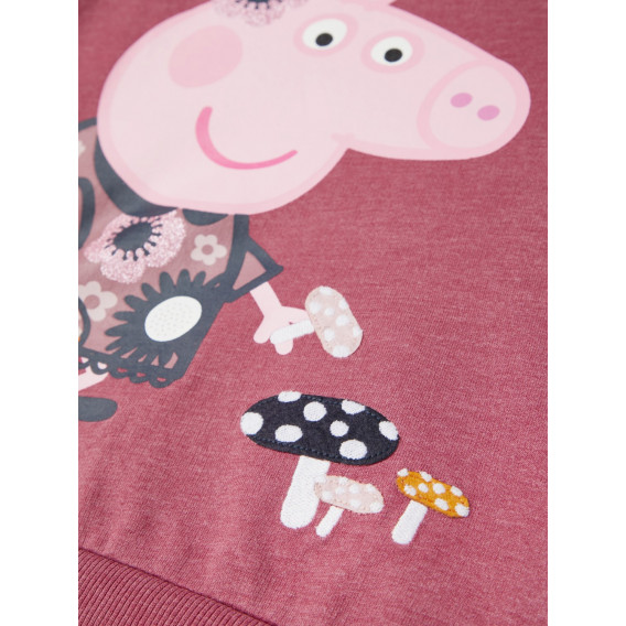 Bluză cu mânecă lungă Peppa Pig, roz Name it 274082 3