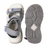 Sandale cu aplicație de baseball, de culoare gri Star 274363 3