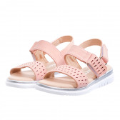 Sandale cu găuri decorative, roz Star 274382 