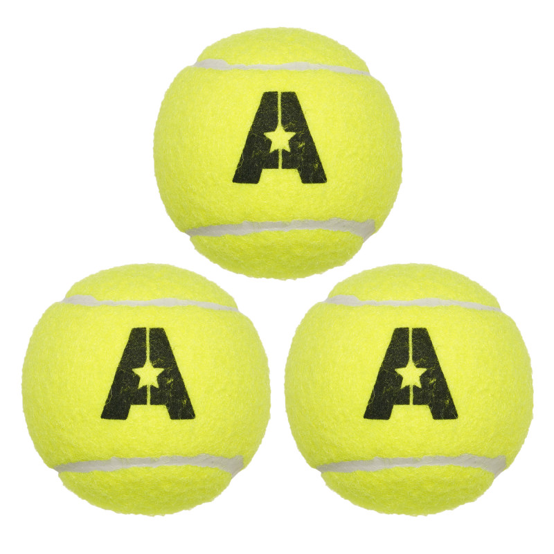 Set de mingi de tenis pe teren, 3 buc.   274496