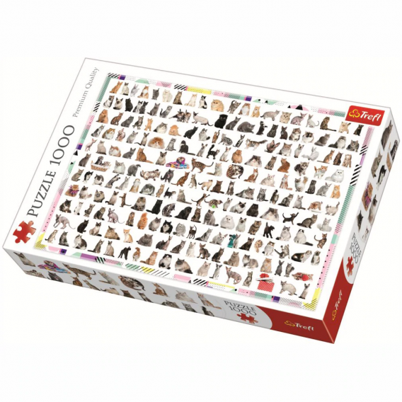 Puzzle - 208 pisici, 1000 de elemente Trefl 274543 