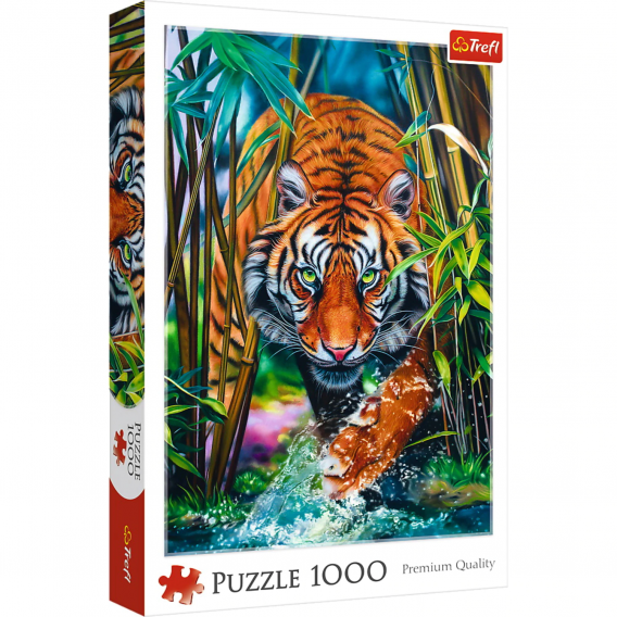 Puzzle - Tigru prădător, 1000 de elemente Trefl 274544 