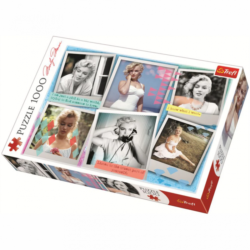 Puzzle - Poze cu Marilyn Monroe, 1000 de piese  274546