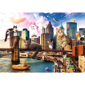 Puzzle - Pisici în New York, 1000 de articole Trefl 274556 2
