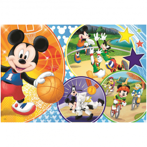 Puzzle - Mickey Mouse, timpul pentru sport, 24 de elemente Trefl 274575 2
