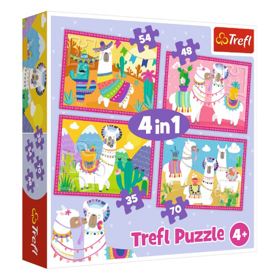 Puzzle de vacanță 4 în 1, Lamy Trefl 274664 
