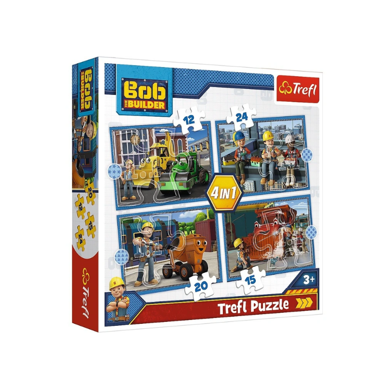 Bob constructorul, puzzle 4 în 1 pentru o zi plină  274694
