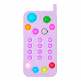 Pop it, telefon violet, jucărie anti-stres Zi 274798 