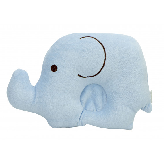 Pernă pentru bebeluși - elefant, albastru Ikonka 275280 