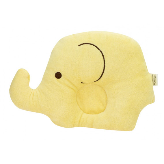Pernă pentru copii - elefant, galben Ikonka 275282 