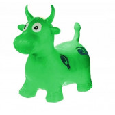 Jucărie de călărit, vacă verde Ikonka 275476 