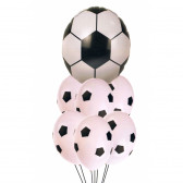 Set de 7 baloane cu motive de fotbal Ikonka 275544 