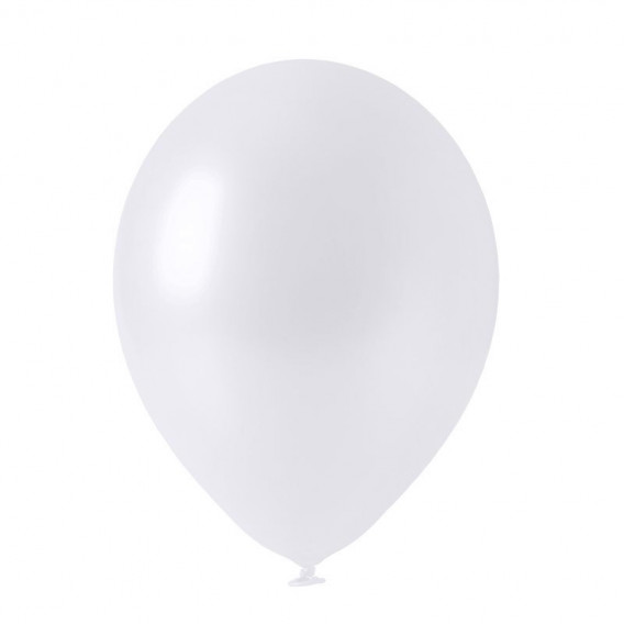 Set de 80 de baloane alb sidefat Ikonka 275553 2